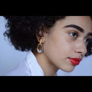 Vintage business woman statement earrings